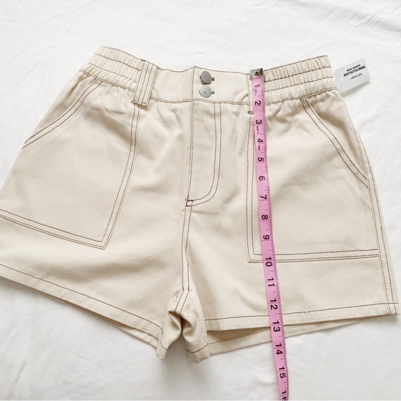 NWT High Waist Khaki Utility Shorts - Picture 9 of 14